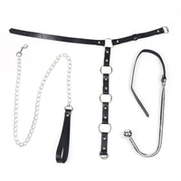 Kinky Anal Hook with Collar and Leash