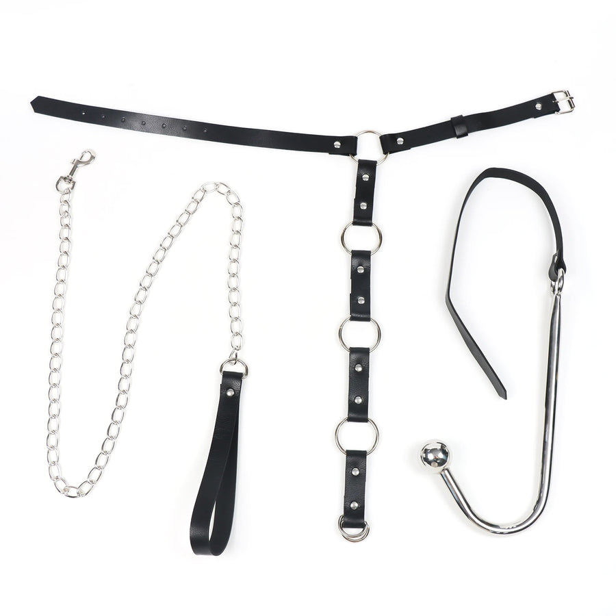 Kinky Anal Hook with Collar and Leash Loveplugs Anal Plug Product Available For Purchase Image 40