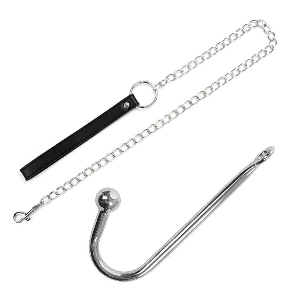 BDSM Anal Hook with Leash Love Plugs BDSM Anal Hook with Leash Love Plugs