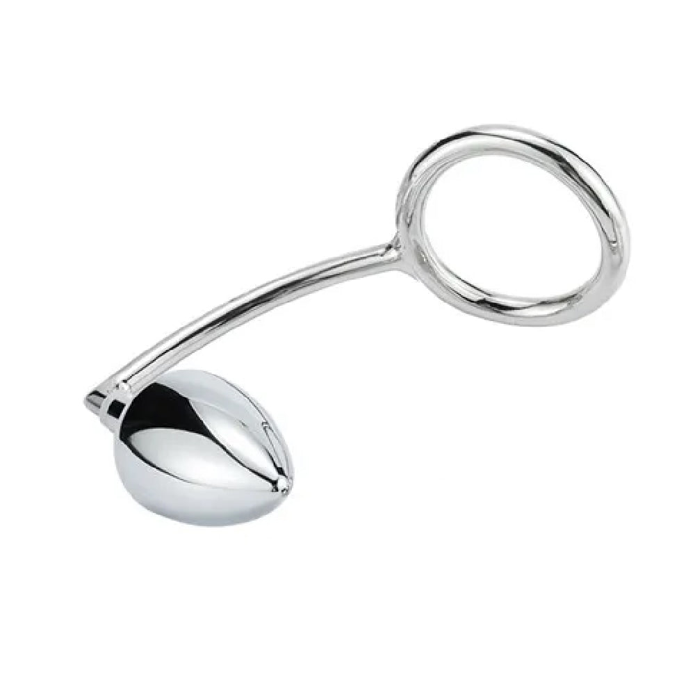 Stainless Steel Anal Hook with Cock Ring Set Loveplugs Anal Plug Product Available For Purchase Image 4