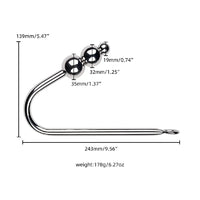 Triple Beads Pleasure Anal Hook and Restraint Set