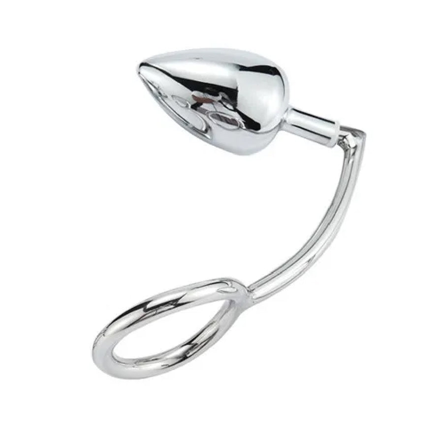 Stainless Steel Anal Hook with Cock Ring Set Loveplugs Anal Plug Product Available For Purchase Image 40
