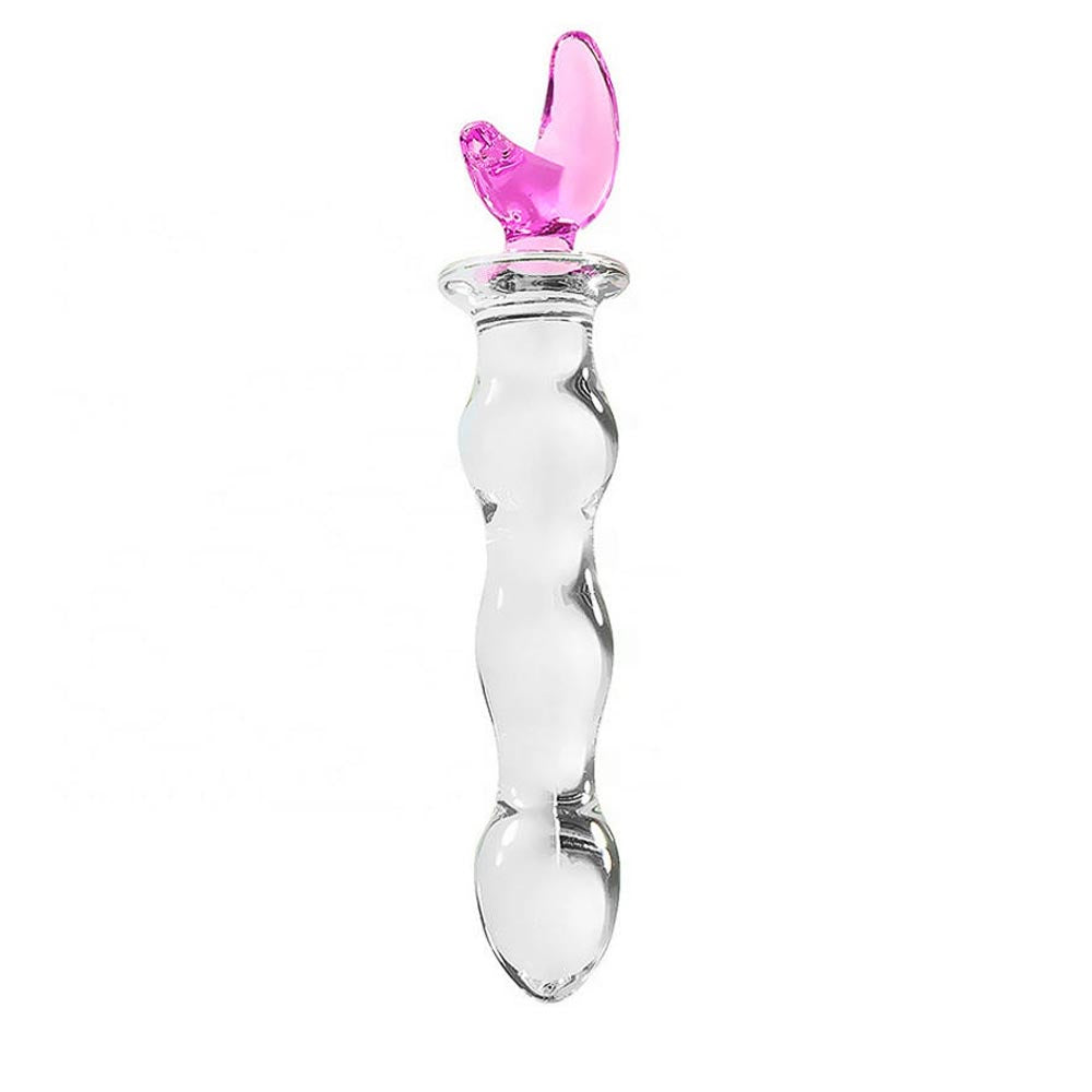 Moon And Star Anal Glass Plug Dildo