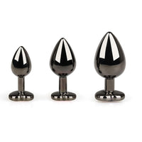 Black Steel Plug Toy Set (3 Piece)