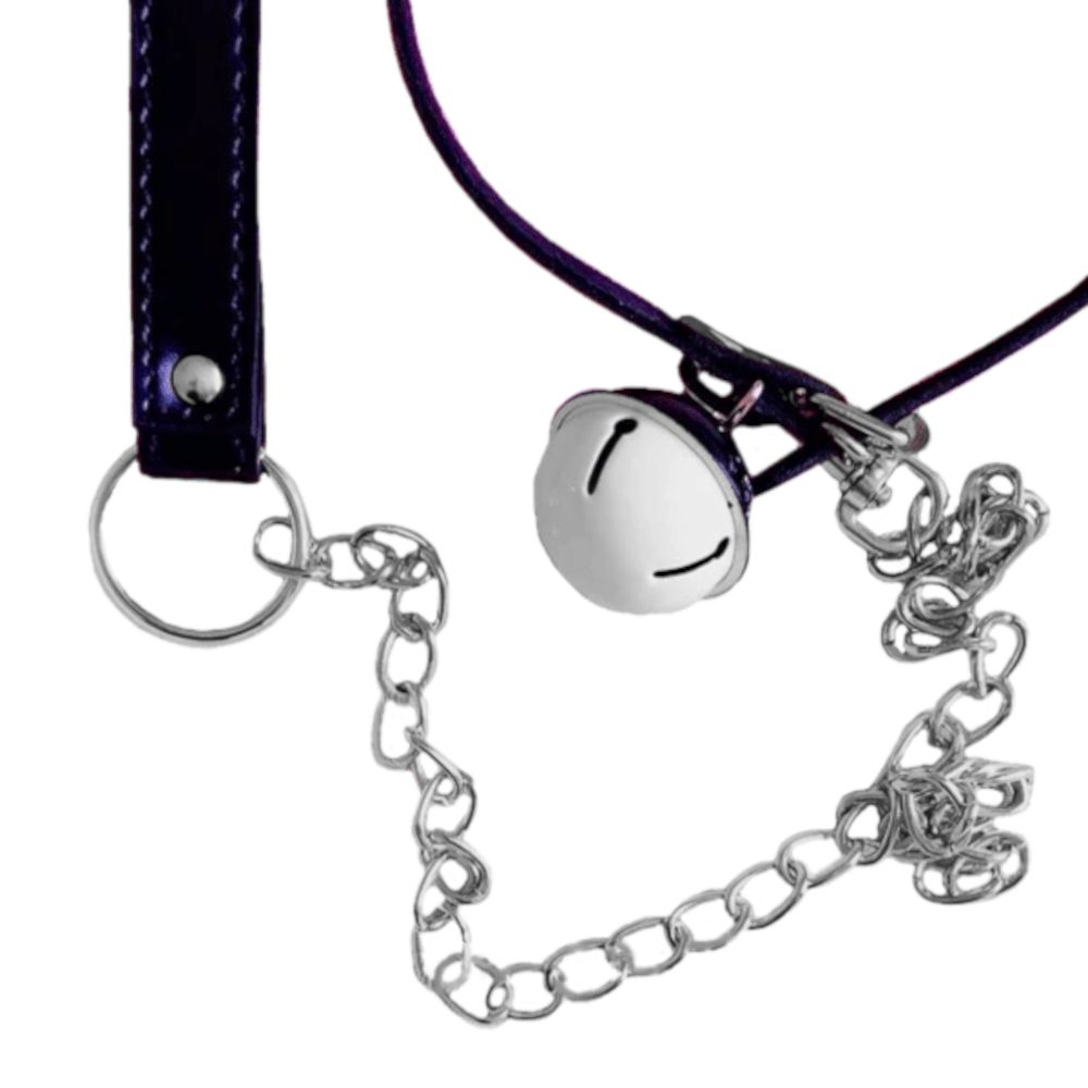 Bell Collar And Leash Love Plugs