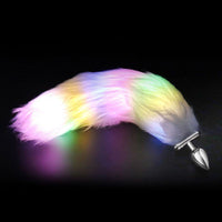 A tail, pul, with jewel, and glow in the dark effects, this light up sex toy makes the tail, pul, adjustable and shapeable with 3 light settings.