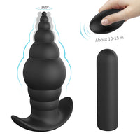 Dive into thrilling sensations with this wireless, silicone, vibrating plug. The large plugs offer a unique experience, using multiple modes, super convenient, and dildo-like pleasure!