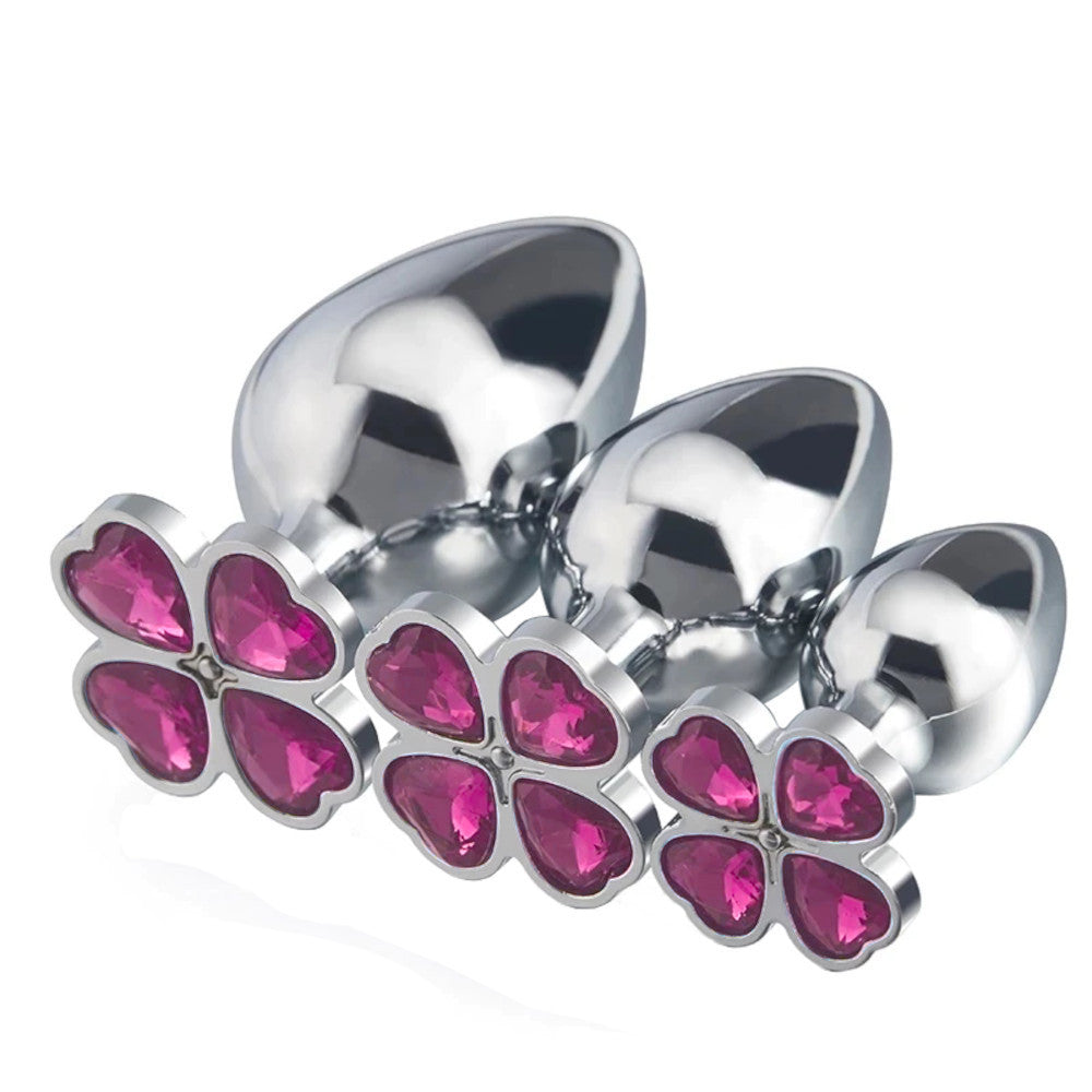 Four Heart Clover Princess Plug Loveplugs Anal Plug Product Available For Purchase Image 12