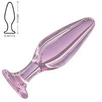 Rose Pink Crystal Glass Kit (3 Piece) Loveplugs Anal Plug Product Available For Purchase Image 25