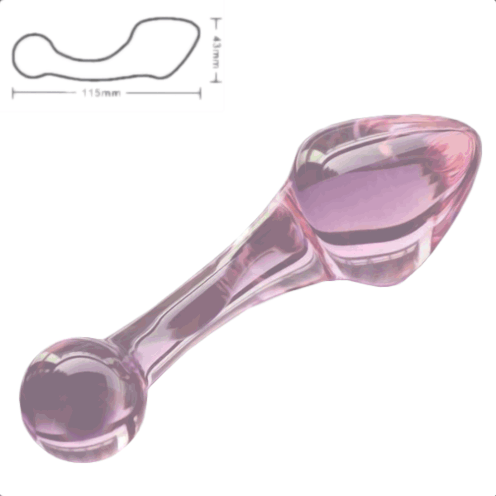 Rose Pink Crystal Glass Kit (3 Piece) Loveplugs Anal Plug Product Available For Purchase Image 8