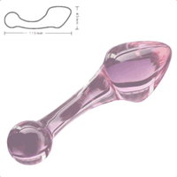 Rose Pink Anal Crystal Glass Kit (3 Piece)