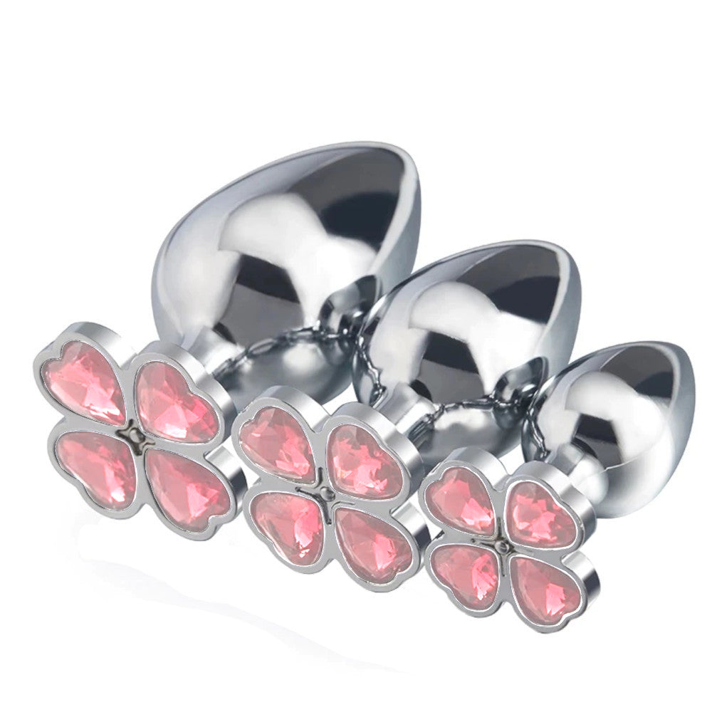 Four Heart Clover Princess Plug Loveplugs Anal Plug Product Available For Purchase Image 14