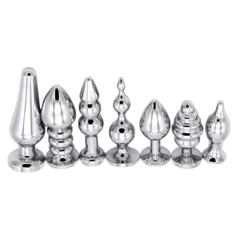 Using these metal sex toys made from stainless steel, feel the solid, electric sensations as the shock hits, and enjoy the silver glimmering finish