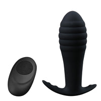 The wireless, silicone massager offers intense prostate stimulation with strong vibrations. plugs large ensure safe, comfortable play.