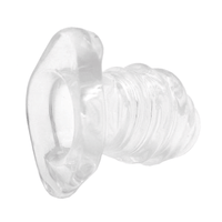 The ribbed tunnel plug, made of silicone, enhances every sensation during sex, usa, thanks to its unique plug tunnel design.