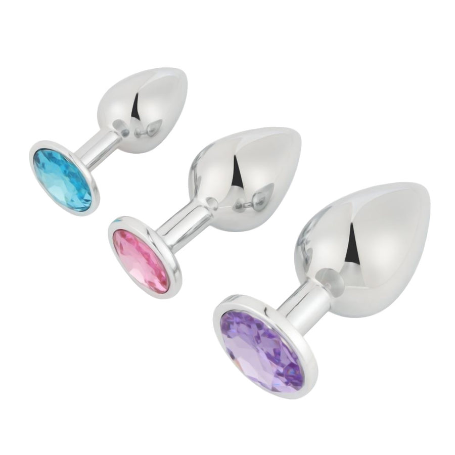 3-Piece Stainless Steel Plug Jewelry Loveplugs Anal Plug Product Available For Purchase Image 40