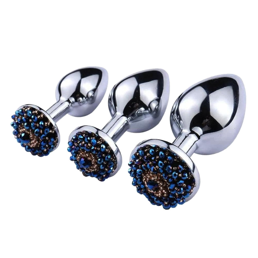 Rhinestone Stretching Anal Training Set (3 Piece) Loveplugs Anal Plug Product Available For Purchase Image 41