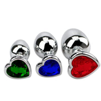 3-Piece Set Heart-Shaped Jewel Accessories With Plug Loveplugs Anal Plug Product Available For Purchase Image 20