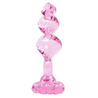 The pink glass sex toy offers amazing sensations with its spiral, flower, and hour-long potential. The sex toy glass adds a unique feel.