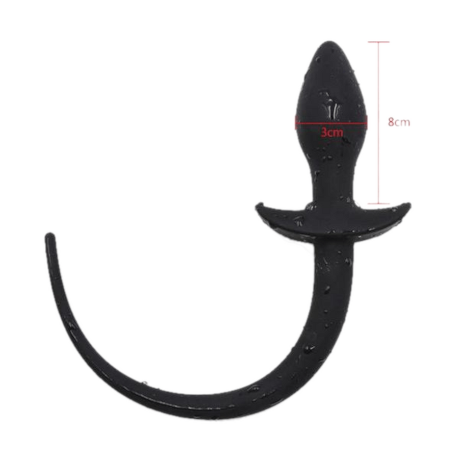 Curved Dog Tail Butt Plug, 7" Loveplugs Anal Plug Product Available For Purchase Image 46
