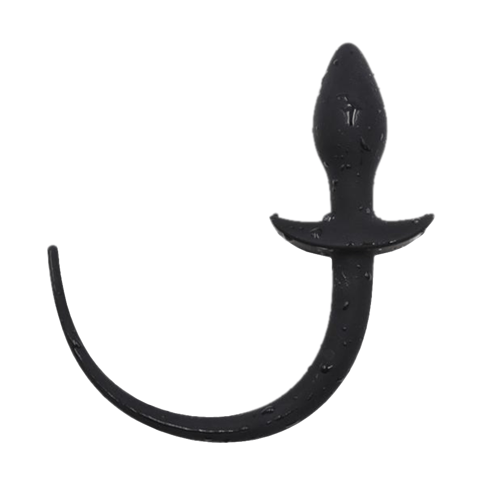 Curved Dog Tail Butt Plug, 7" Loveplugs Anal Plug Product Available For Purchase Image 5