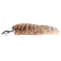 Metal Raccoon Tail, 10"