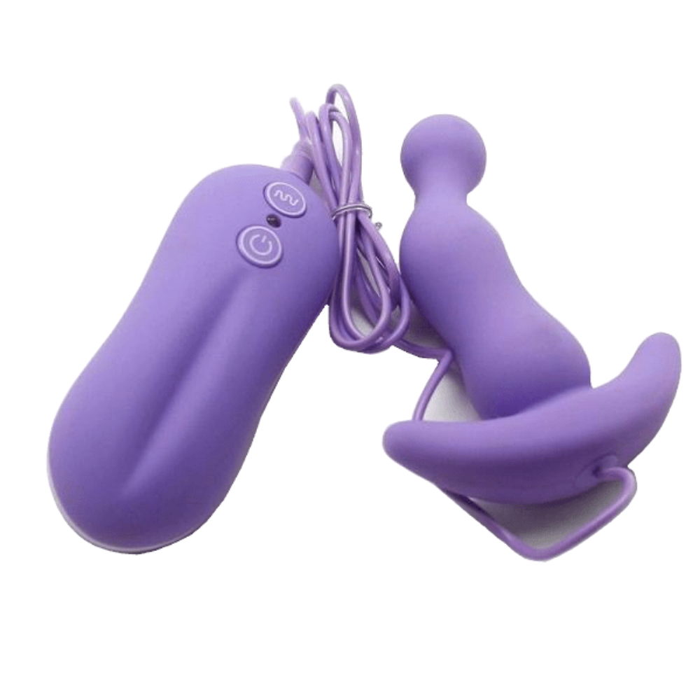 3.7" Vibrating Beginner Silicone Butt Plug Loveplugs Anal Plug Product Available For Purchase Image 4