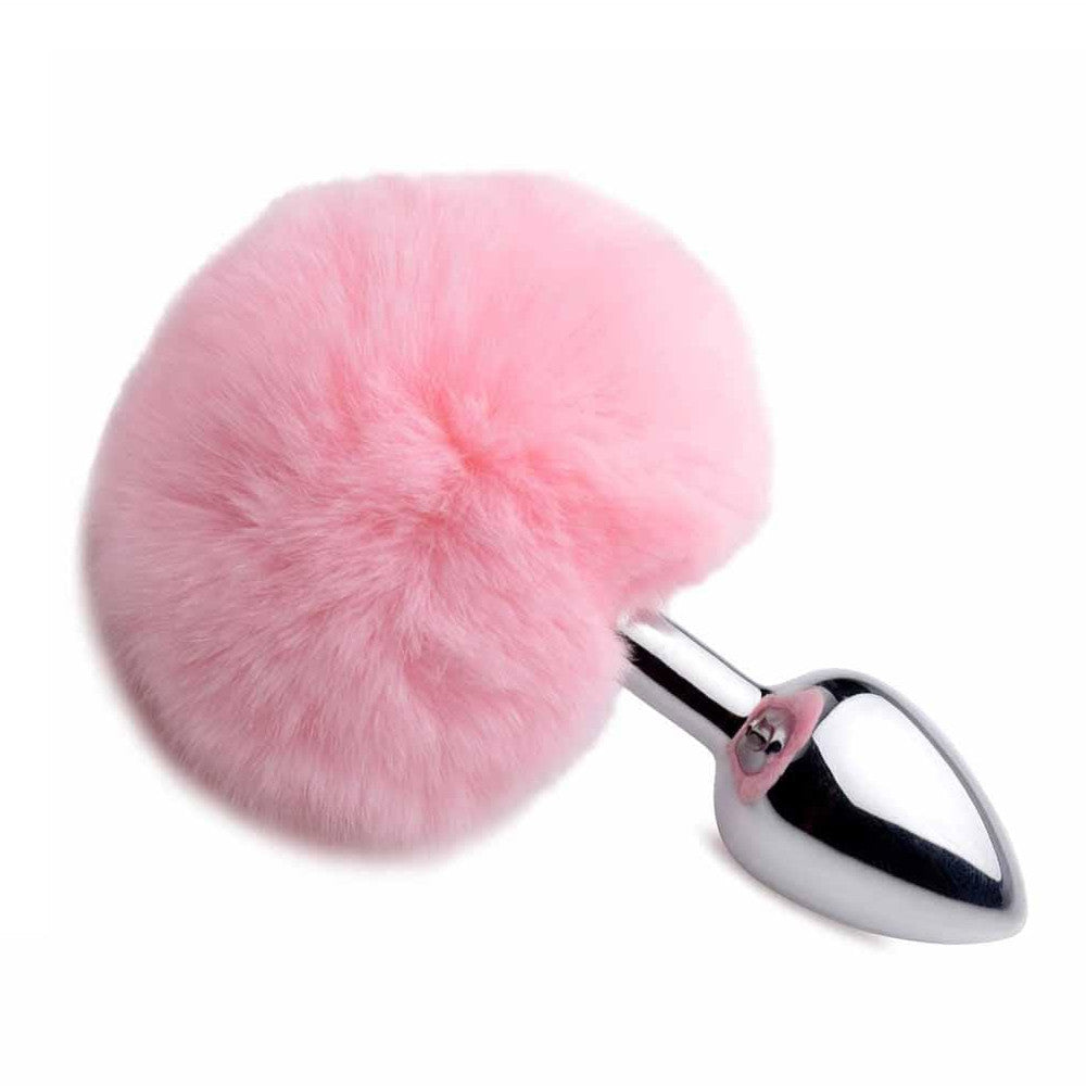 Pretty Pink Bunny Tail Butt Plug Loveplugs Anal Plug Product Available For Purchase Image 3