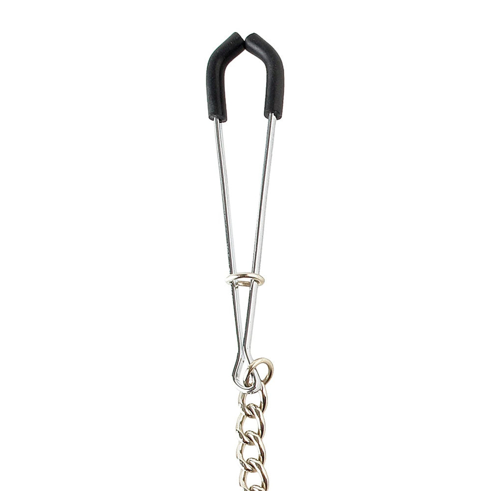 Tweezer Nipple Clamps With Chain Loveplugs Anal Plug Product Available For Purchase Image 2
