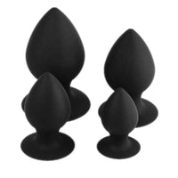 Sleek Black Silicone Anal Toy Plug