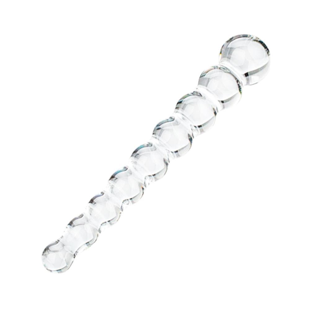 Slim Bumpy Glass Anal Dildo
