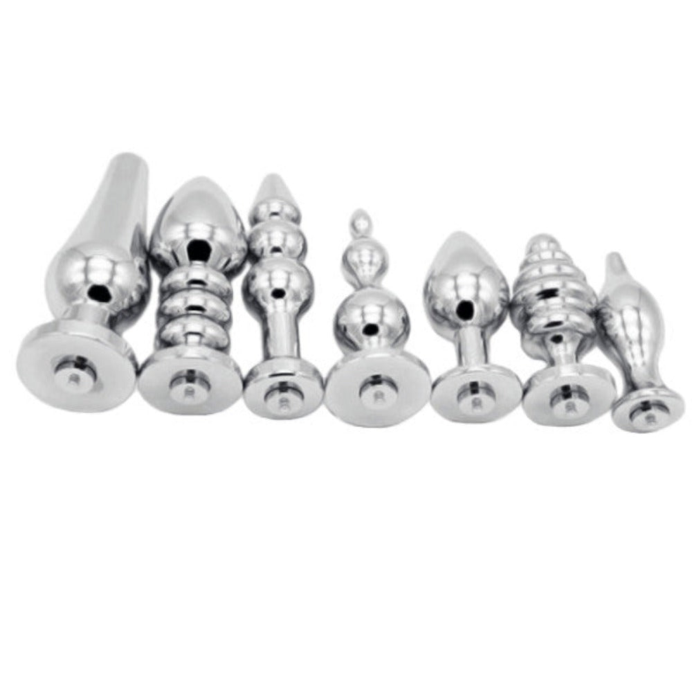 Experience smooth, metal, anus, steel, sensations with these solid vibrating sex toys steel. Silver sex toys enhance your e-stim play.
