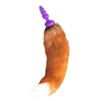 16" Orange Brown Fox Tail Silicone Plug Loveplugs Anal Plug Product Available For Purchase Image 21