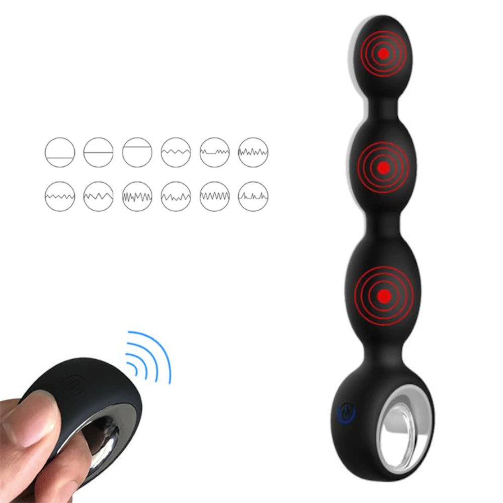 This Vibrator is a game-changer for both male and female users, offering various bead sizes, using 12 vibrations for ultimate pleasure!
