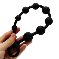 13" Silicone String with Dual Pull Rings Loveplugs Anal Plug Product Available For Purchase Image 22