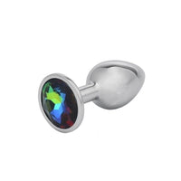 Feel luxurious with this stainless steel sex toy, featuring a colorful jewel butt. Its wide base ensures safety for women, beginners, and large-size lovers.