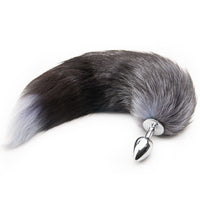 Grey Kitty Cat Tail Butt Plug 18"