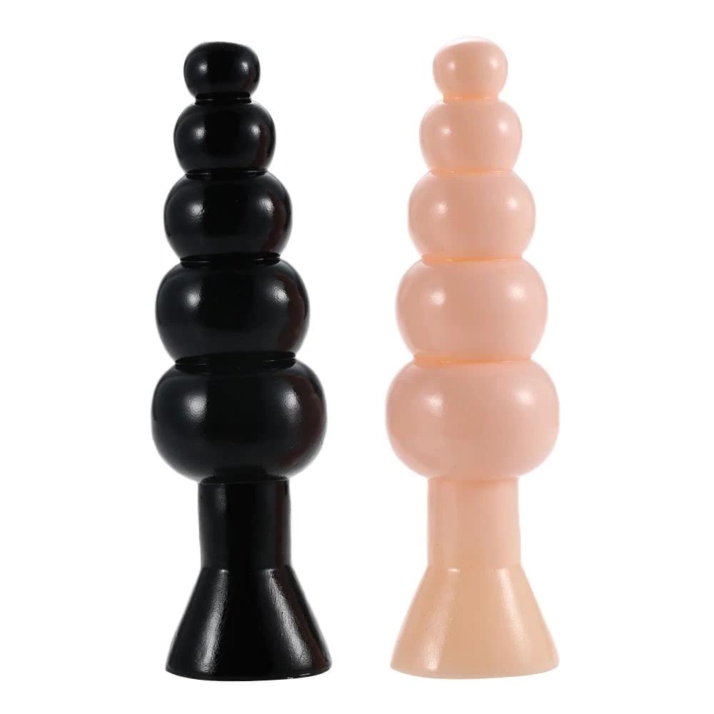 glasdildo Big Beaded Plug – Love Plugs