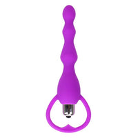This prostate sex toy offers a smooth massage with control through its powerful vibrating beads. Available in blue, black, and pink.
