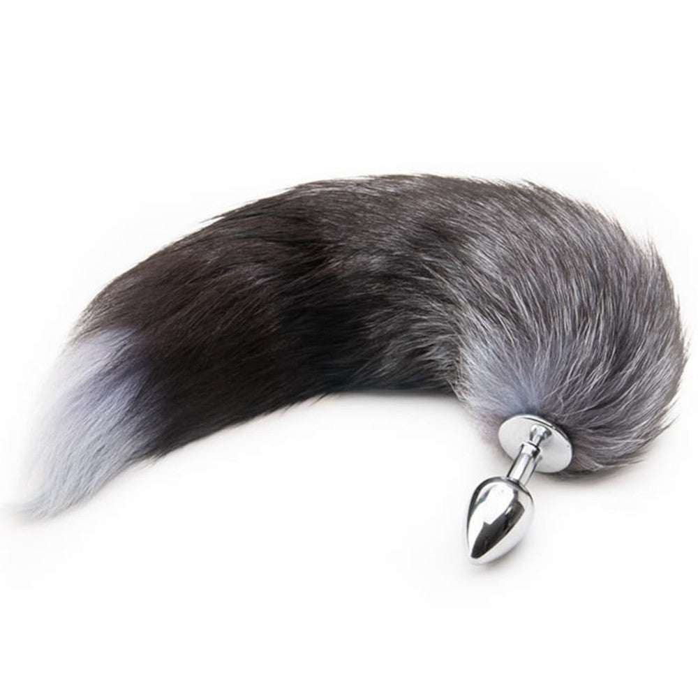 Grey Fox Metal Tail Plug 18" Loveplugs Anal Plug Product Available For Purchase Image 5