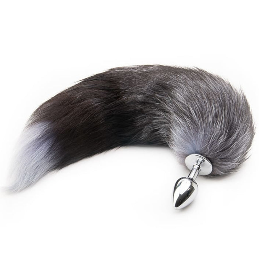 Grey Fox Metal Tail Plug 18" Loveplugs Anal Plug Product Available For Purchase Image 44