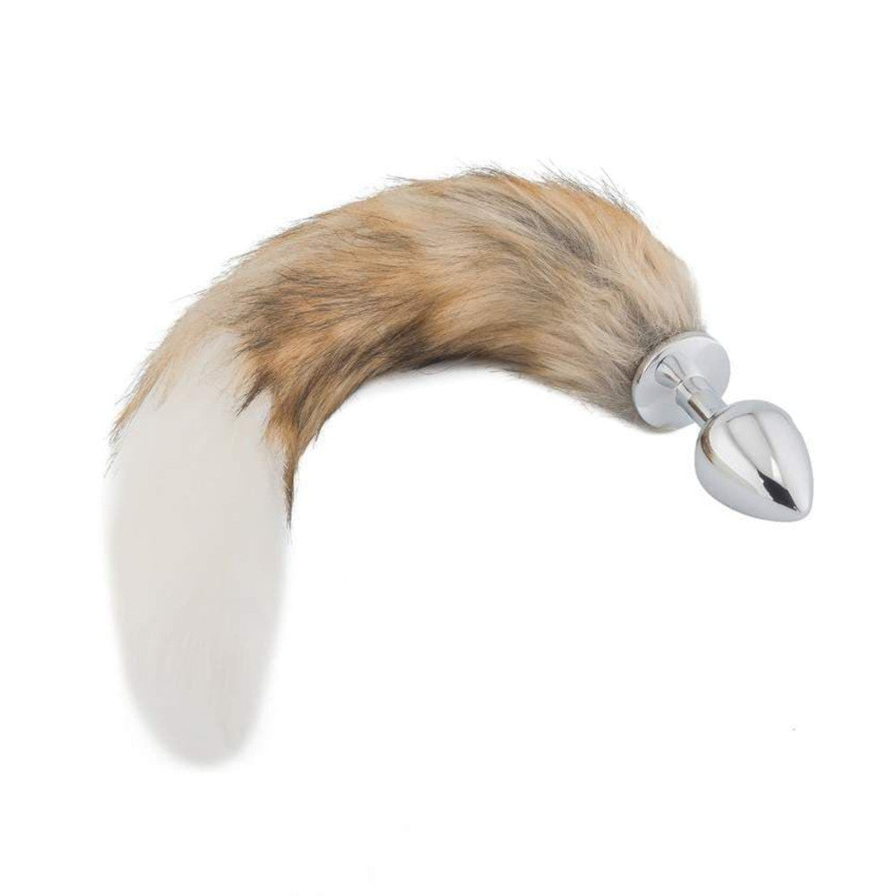 Brown with White Cat Metal Tail, 18"