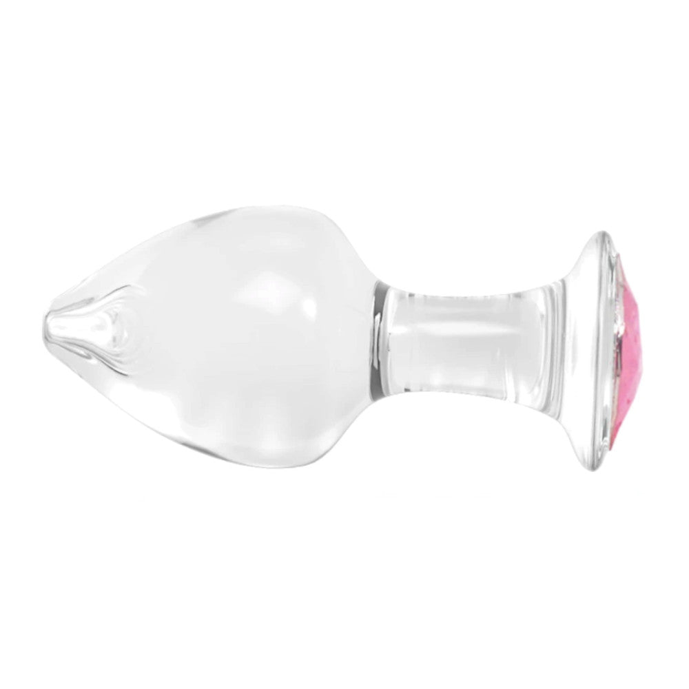 Enjoy a luxurious glass butt experience with this rose-themed set! Jeweled, pink, vibrating plugs give you ultimate satisfaction and style.