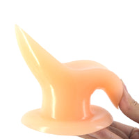 Feel the intense pressure as the expanding silicone sex toy fills you up, making your prostate, shaft, and anus feel huge, secure, and dilated.