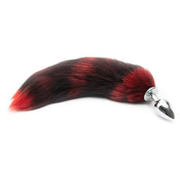 Red Anal Fox Tail 16"