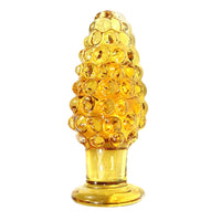 The bumpy texture of this glass sex toy provides sensual stimulation, with its flower-like shot of pleasure. Ideal for a colorful backdoor experience.