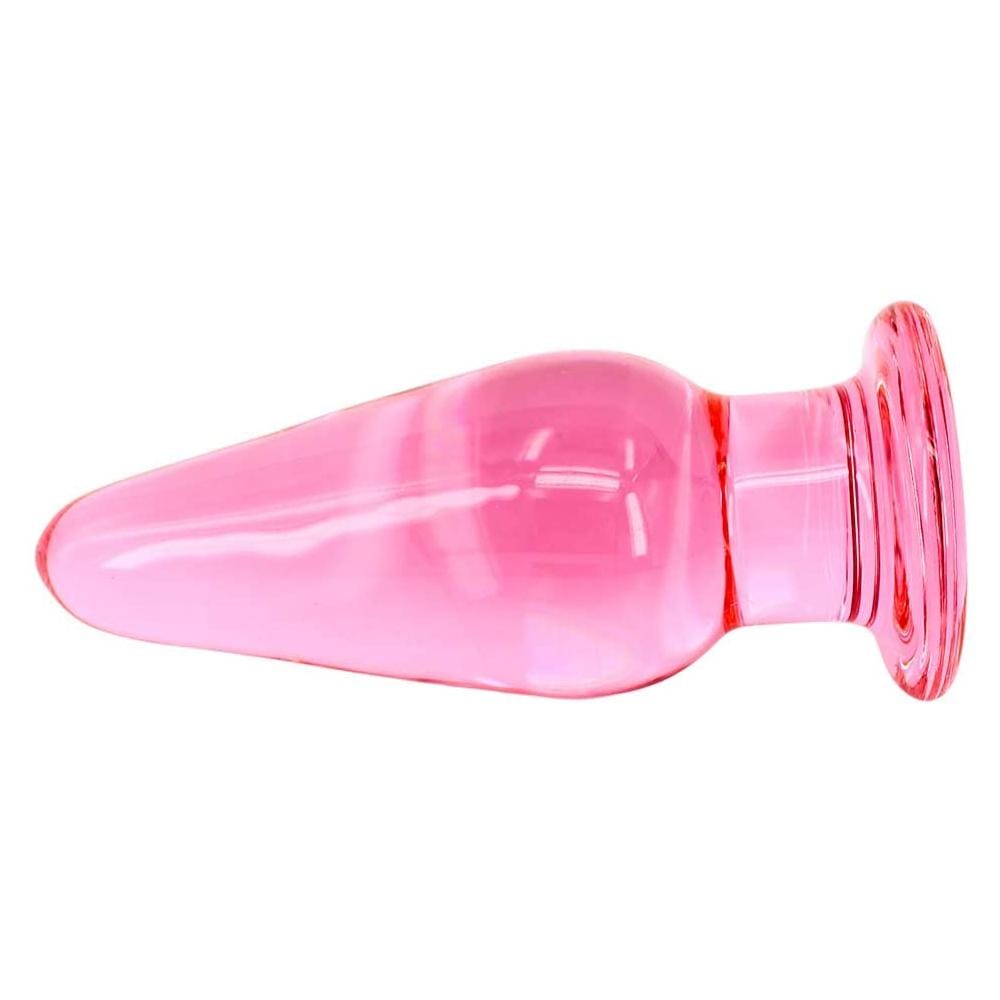 Crystal Pink Anal Toy Glass Plug Love Plugs Crystal Pink Anal Toy Glass Plug Love Plugs