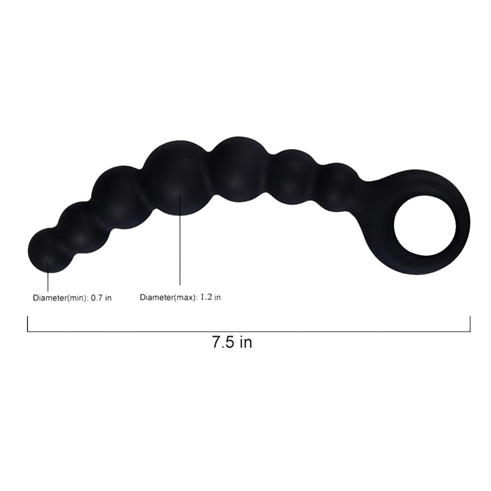 Curved Anal Toy String Plugs