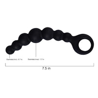 Curved Anal Toy String Plugs