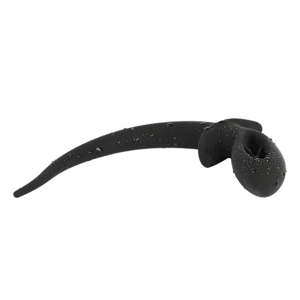 11" - 12" Black Silicone Dog Tail Loveplugs Anal Plug Product Available For Purchase Image 3